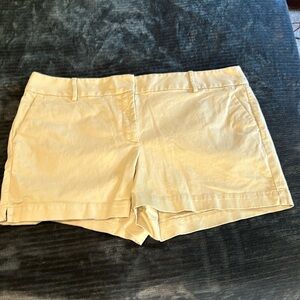 Loft beige or light khaki riviera shorts